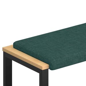 vidaXL Bankkissen Stoff Dunkelgr&uuml;n Tiefe 35 cm