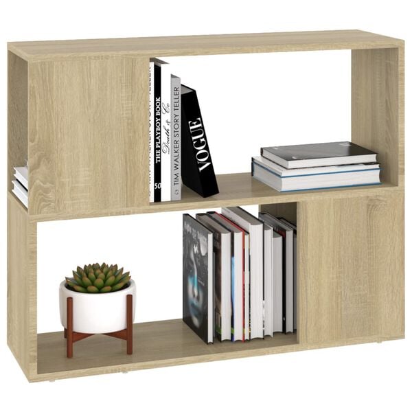 vidaXL TV-Schrank Sonoma-Eiche 80x24x63 cm Holzwerkstoff
