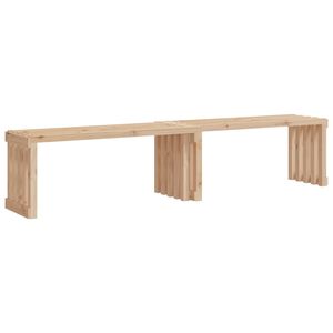 vidaXL Gartenbank Ausziehbar 212,5x40,5x45 cm Massivholz Kiefer