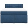 vidaXL Boxspringbett mit Matratze Blau 160x200 cm Stoff