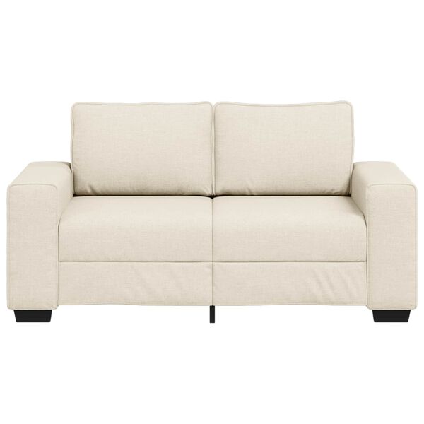 vidaXL | Sofa | mit Kissen mit Kissen Beige 160 x 77 x 82 cm Leinen