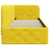 vidaXL Eckbettgestell mit Kopfteil Gelb 80 x 200 cm Samt