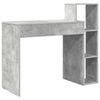 vidaXL Schreibtisch mit Regal Betongrau 100 x 40 x 90 cm Holzwerkstoff