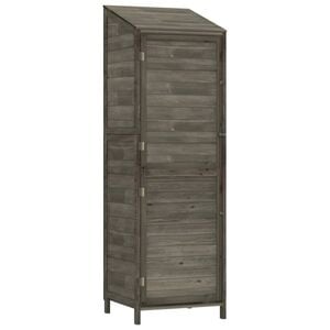 vidaXL Ger&auml;teschuppen Anthrazit 55x52x174,5 cm Massivholz Tanne