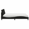vidaXL Bett mit Matratze "Hanko" Schwarz 160x200 cm Stoff