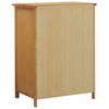 vidaXL Kleiderschrank 76 x 52 x 105 cm Eiche Massivholz