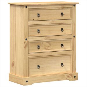 vidaXL Kommode Corona 92x48x114 cm Massivholz Kiefer