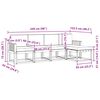 vidaXL Outdoor-Sofagarnitur 5 pcs Natur und Beige Massivholz Akazie