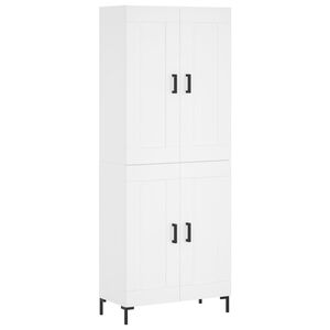 vidaXL Highboard Wei&szlig; 69,5x34x180 cm Holzwerkstoff