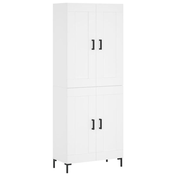 vidaXL Highboard Wei&szlig; 69,5x34x180 cm Holzwerkstoff