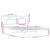 vidaXL Bettgestell ohne Matratze Braun Eiche 150x200 cm Holzwerkstoff