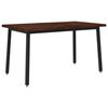 vidaXL Live Edge Esstisch 120 x 90 x 75 cm Massivholz Akazie