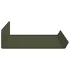 vidaXL Schwebendes Regal 2 pcs Olive Gr&uuml;n 40 x 8,5 x 2,5 cm Stahl