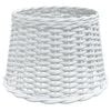 vidaXL Lampenschirm Wei&szlig; &Oslash;40x26 cm Korbweide
