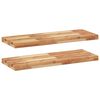 vidaXL Schweberegale 2 Stk. 80x30x4 cm Massivholz Akazie &Ouml;lbehandelt