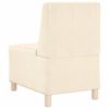 vidaXL Modulares Armfreies Sofa 2 pcs Creme 55 x 74 x 82 cm Cordstoff