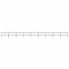 vidaXL Gartenzaun mit Speerspitze Stahl 1506 x 150 cm Schwarz