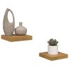 vidaXL Wandregal 2 pcs Beige 23 x 23,5 x 4 cm Holzwerkstoff