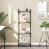 vidaXL B&uuml;cherregal 4 B&ouml;den Grau Sonoma 40x30x120 cm Holzwerkstoff