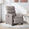 vidaXL Relaxsessel Elektrisch Taupe Stoff