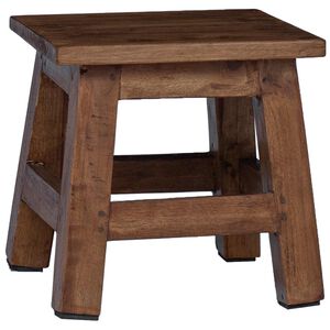 vidaXL Hocker Natur 26 x 26 x 26 cm Mahagoni Holz