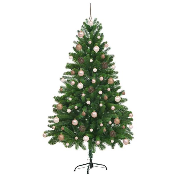 vidaXL Weihnachtsbaum mit 300 LEDs mit St&auml;nder Gr&uuml;n 180 cm PE