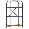 vidaXL B&uuml;cherregal 3 Ebenen 60 x 30 x 109 cm Holzwerkstoff