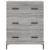 vidaXL Sideboard Grau Sonoma 69,5x34x90 cm Holzwerkstoff