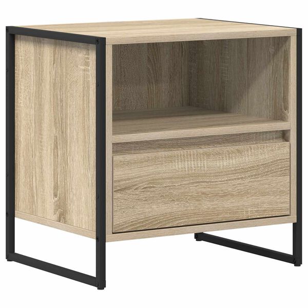 vidaXL Nachttisch Sonoma 50 x 39,5 x 50 cm Holzwerkstoff