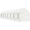vidaXL Pavillon mit Dach Weiß 15,61x2,28x2,69 m Polyethylen
