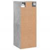 vidaXL Wandschrank Betongrau 34,5x34x90 cm
