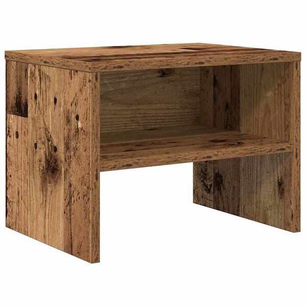 vidaXL Nachttisch Altholz 40 x 40 x 30 cm Holzwerkstoff