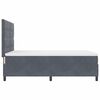 vidaXL Boxspringbett mit Matratze Dunkelgrau 160 x 200 cm Stoff