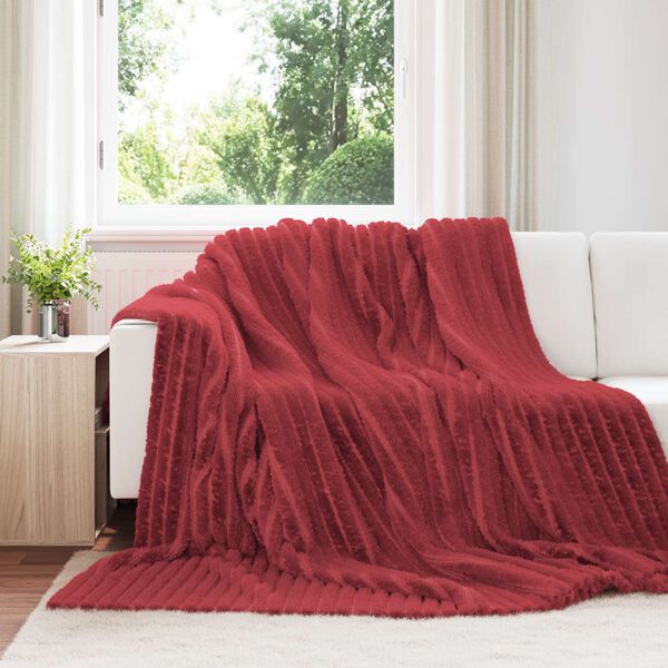 vidaXL Wohndecken 6 pcs Bordeauxrot 270 x 240 cm Fleece