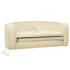 vidaXL Hundesofa Klappbar Creme 73x67x26 cm Pl&uuml;sch Waschbares Kissen