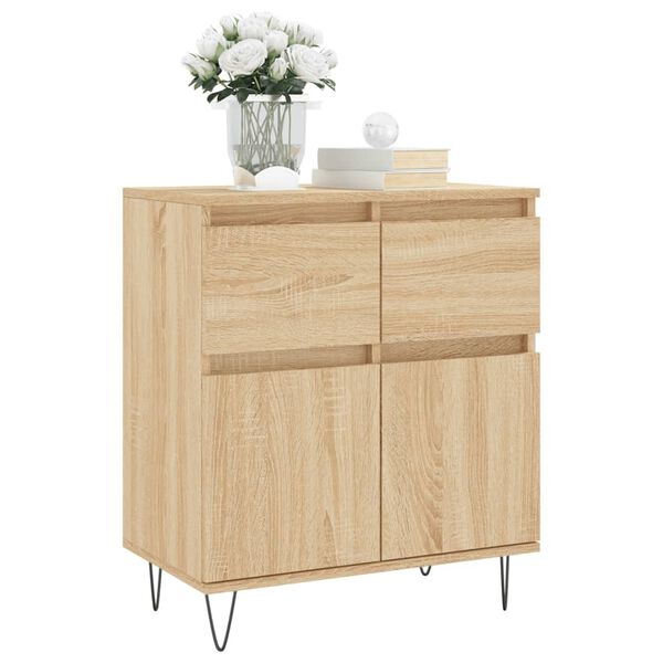 vidaXL Sideboard Sonoma-Eiche 60x35x70 cm Holzwerkstoff