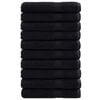 vidaXL G&auml;stetuch SOLUND 25 Stk. Schwarz 80 x 200 cm 550 gsm