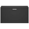 vidaXL Schuhbank Schwarz 80 x 24 x 45 cm Holzwerkstoff