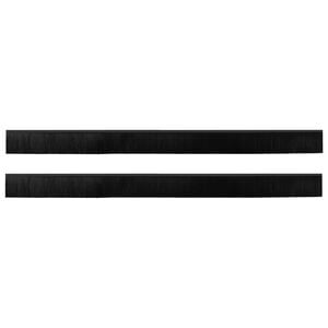 vidaXL Selbstklebende T&uuml;rb&uuml;rstendichtungen 2 pcs Schwarz 100 cm