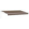 vidaXL Ausziehbare Markise Taupe 400 x 350 cm Polyester und Aluminium