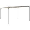 vidaXL Pavillon Beige 4x4 m 180 g/m² Stoff und Stahl