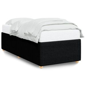 vidaXL Bettgestell ohne Matratze Schwarz 90x190 cm Stoff