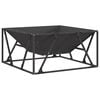 vidaXL Feuerstelle Schwarz 80 x 80 x 40 cm Wetterfeststahl