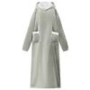 vidaXL Decken-Hoodie Grau M Fleece und Flanell