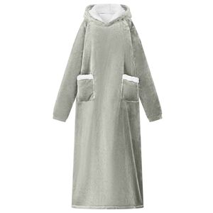 vidaXL Decken-Hoodie Grau M Fleece und Flanell