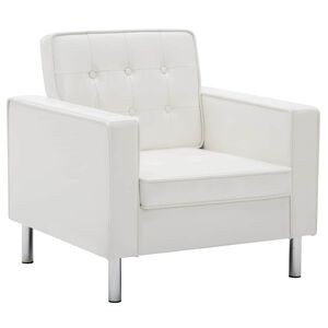vidaXL Sessel Wei&szlig; 75x70x75 cm Kunstleder