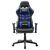 vidaXL Gaming-Stuhl Schwarz und Blau Kunstleder
