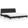 vidaXL Bettgestell ohne Matratze "Hanko" Schwarz 180x200 cm Samt