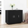 vidaXL Sideboard Schwarz Eichen-Optik 92 x 35 x 75 cm Holzwerkstoff