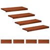 vidaXL Treppenstufen 8 stk. 80 x 25 x 2 cm Braun Massivholz Buche
